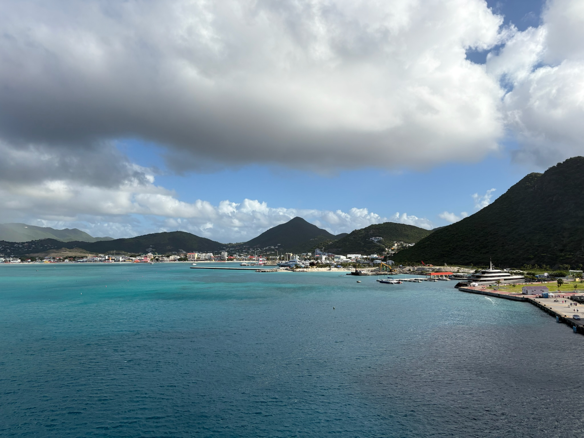 Blick auf die Bucht von Philipsburg